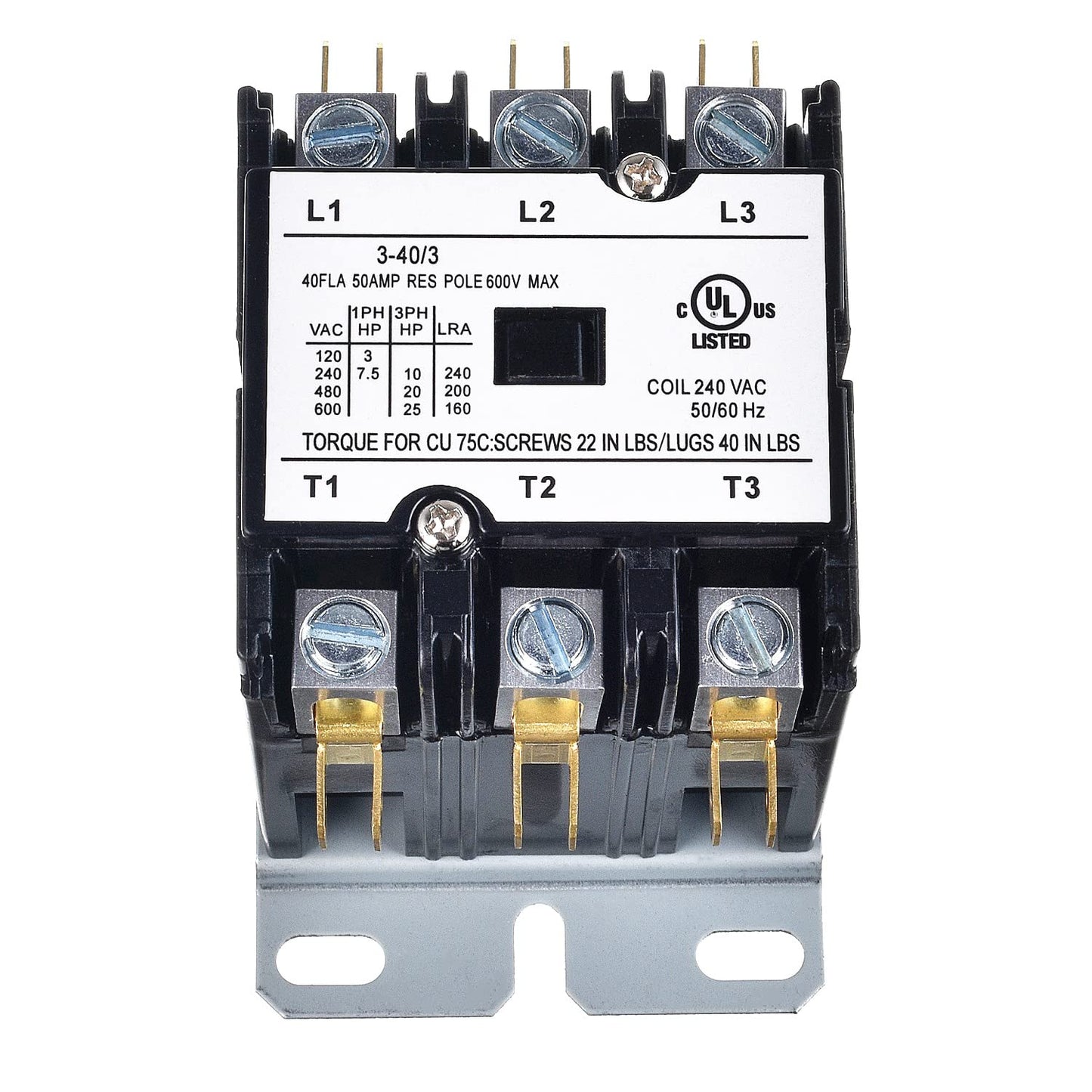 Contactor 40 AMP 3 Pole 24 Volt - TC403A