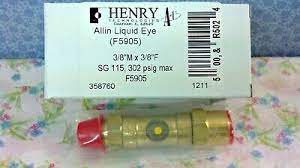 Henry Technologies Allin Liquid Eye Sight Glass 1/2-1/2 SG 206