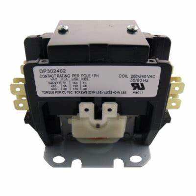 Supco 2 Pole, 30 AMP, 240 Volt Contactor DP302402